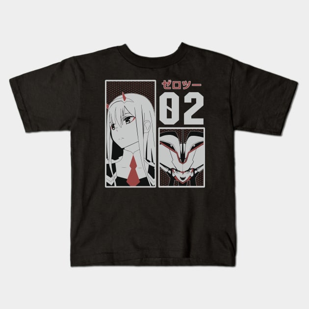 002 Zero Two Kids T-Shirt by Brok Design